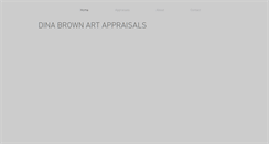Desktop Screenshot of dinabrownartappraisals.com